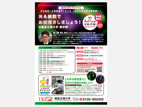 フライヤー*cl.徳島文理大学 薬学部